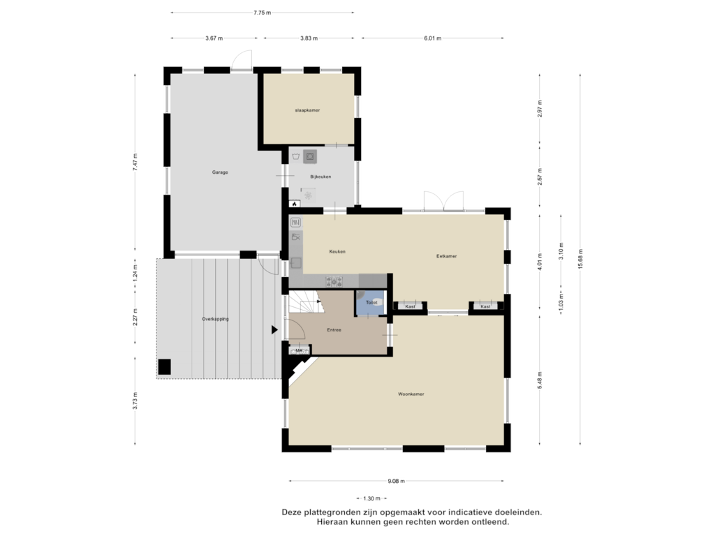 Bekijk plattegrond van Begane Grond van Túnmelt 16