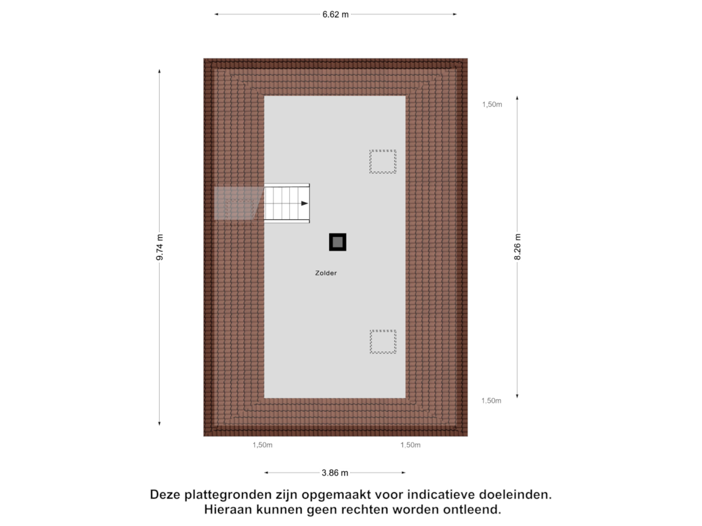 Bekijk plattegrond van Tweede Verdieping van Túnmelt 16