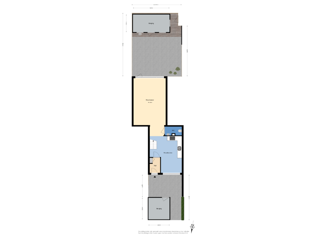 Bekijk plattegrond van perceel van Strawinskylaan 10