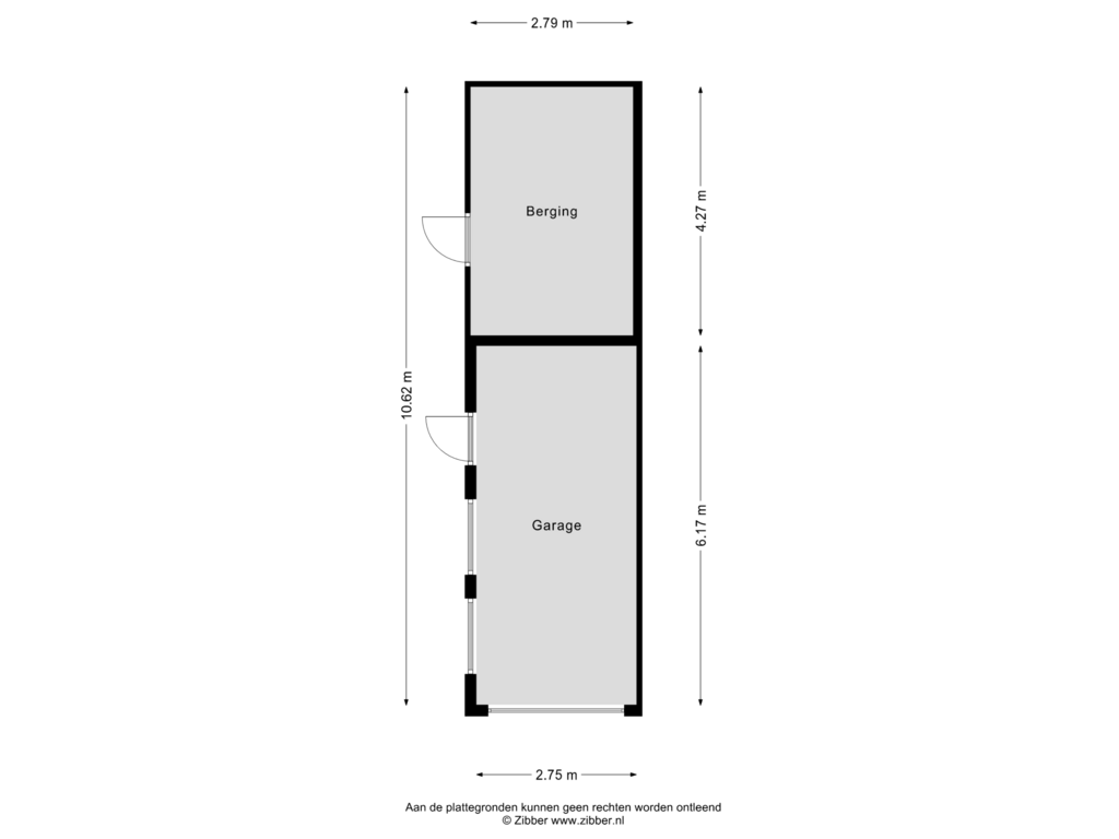 Bekijk plattegrond van Garage van Van den Houtstraat 26