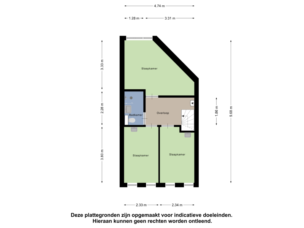 Bekijk plattegrond van Tweede Verdieping van Muntkade 1-BSA