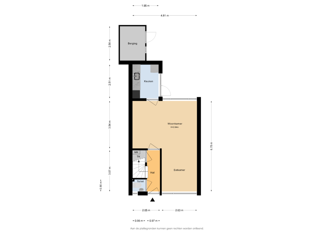 Bekijk plattegrond van Begane grond van Koomansstraat 46