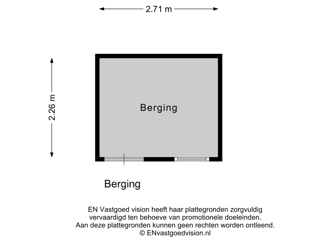 Bekijk plattegrond van Berging van Oostzijde 242