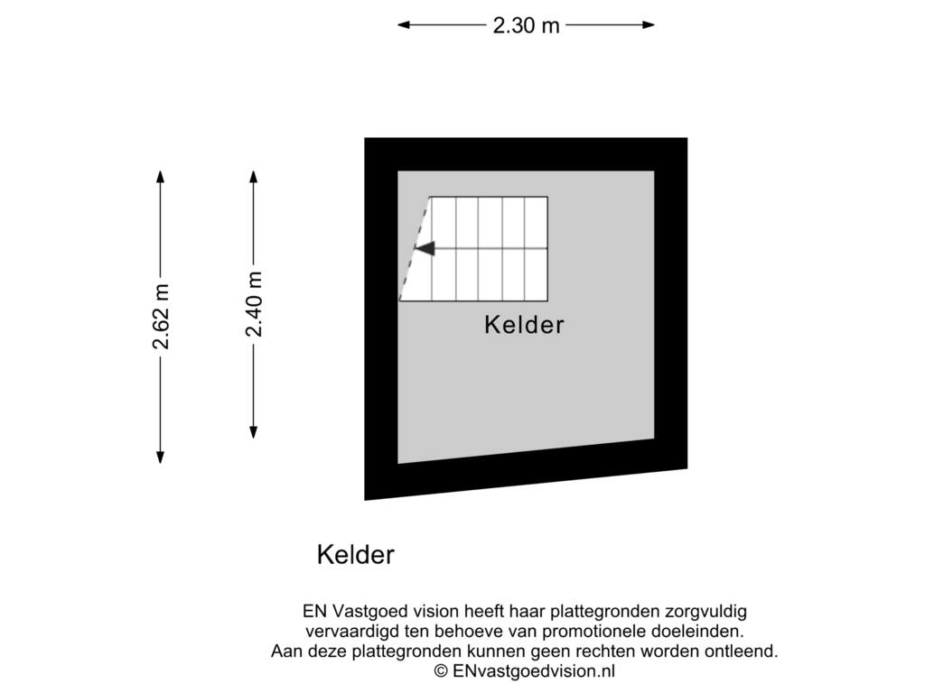 Bekijk plattegrond van Kelder van Oostzijde 242