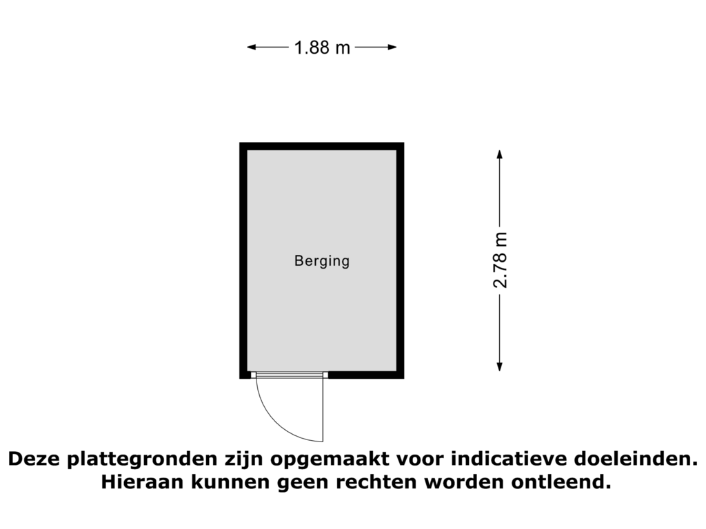 Bekijk plattegrond van Berging van Jan Steenstraat 80