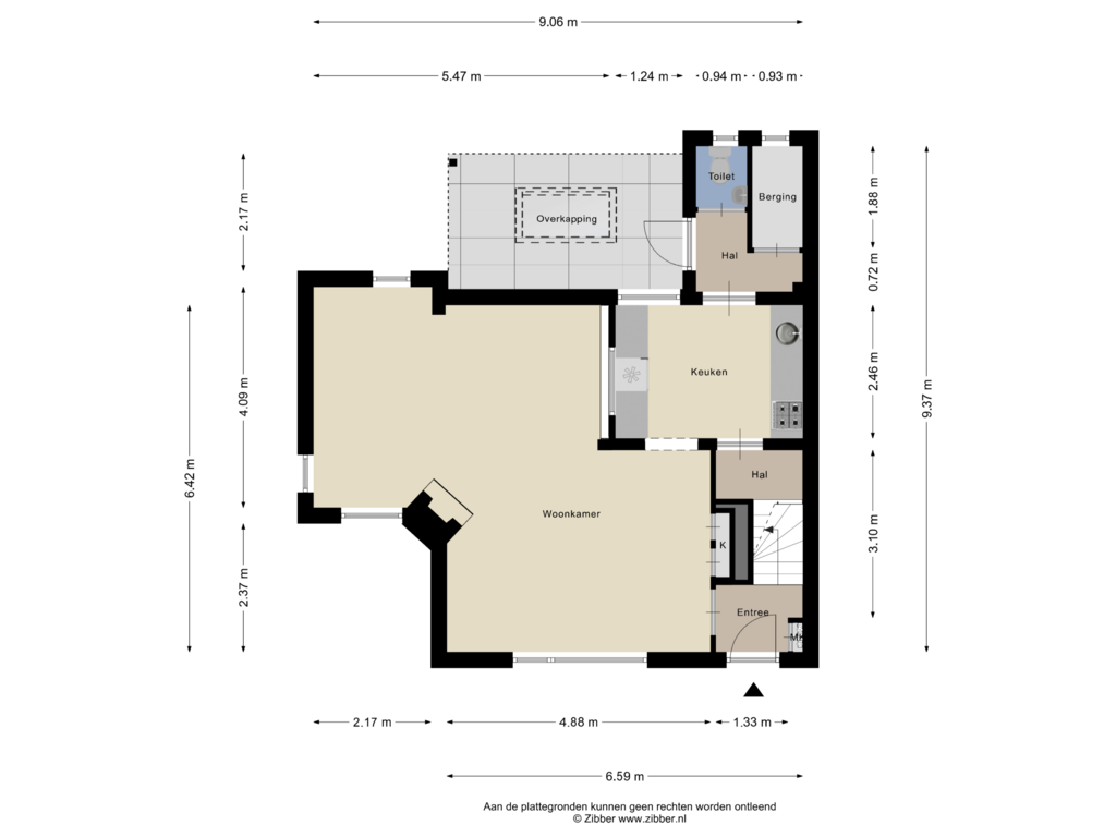 Bekijk plattegrond van Begane Grond van Kerkakkerstraat 28