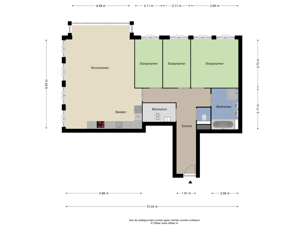 View floorplan of Appartement of Oostelijke Handelskade 795