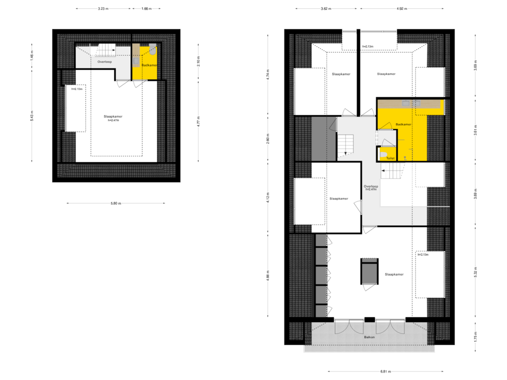 Bekijk plattegrond van 1e Verdieping van Middelburgseweg 109