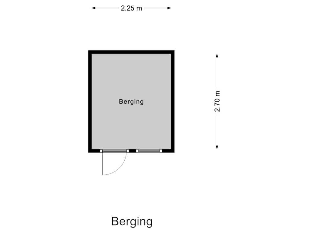 Bekijk plattegrond van Berging van Molengroet 1-635