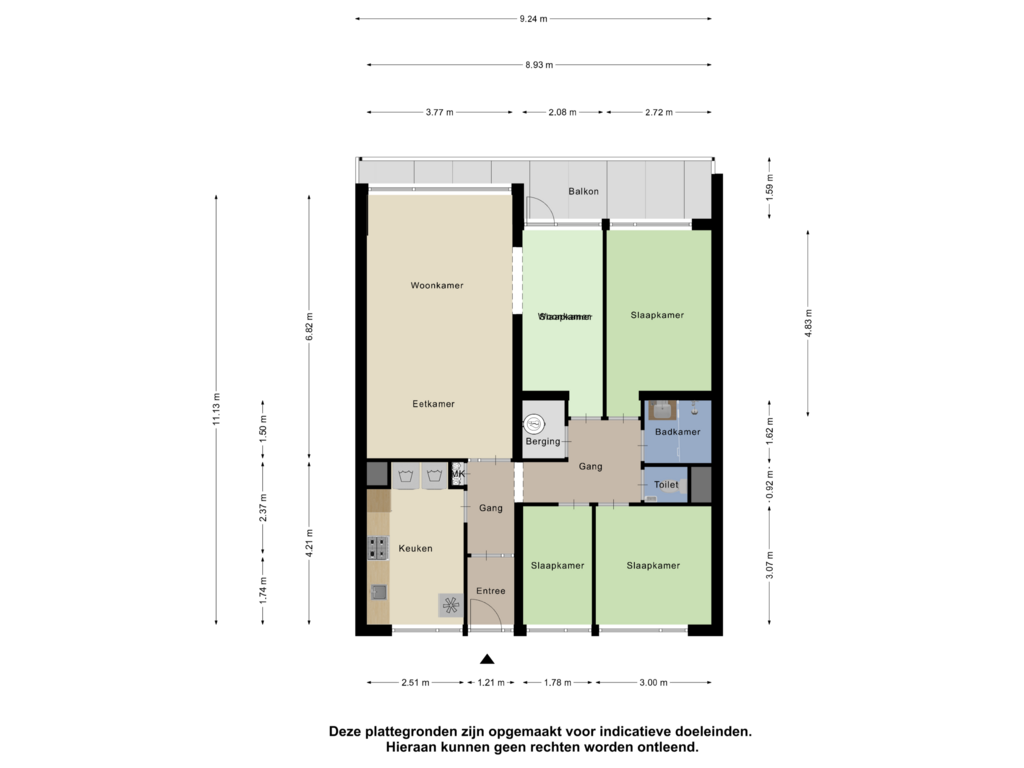 Bekijk plattegrond van Appartement van Nieuwendamlaan 116