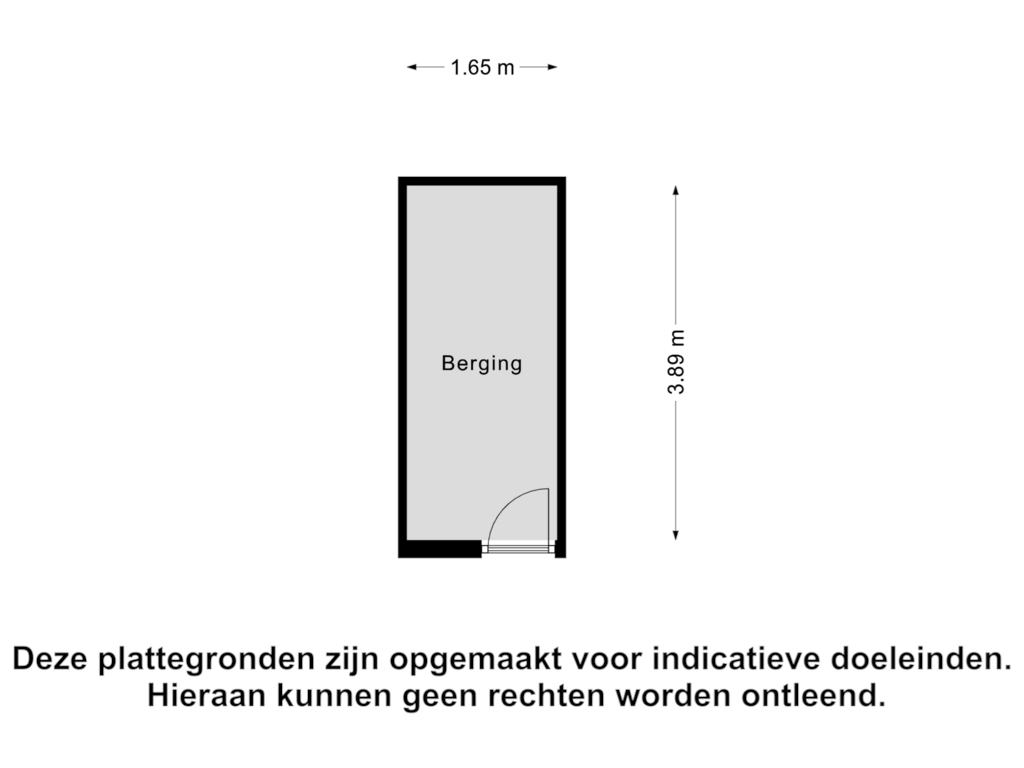 Bekijk plattegrond van Berging van Nieuwendamlaan 116