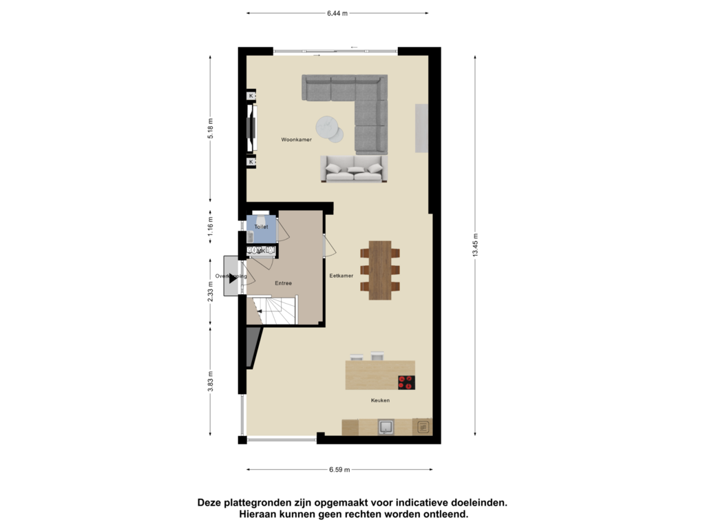 Bekijk plattegrond van Begane Grond van Commissaris De Quaylaan 41