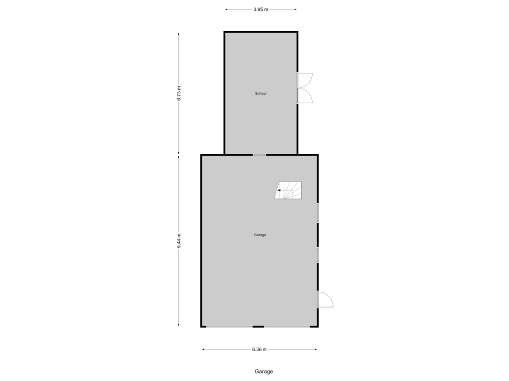 Bekijk plattegrond van Garage van Laanderweg 31