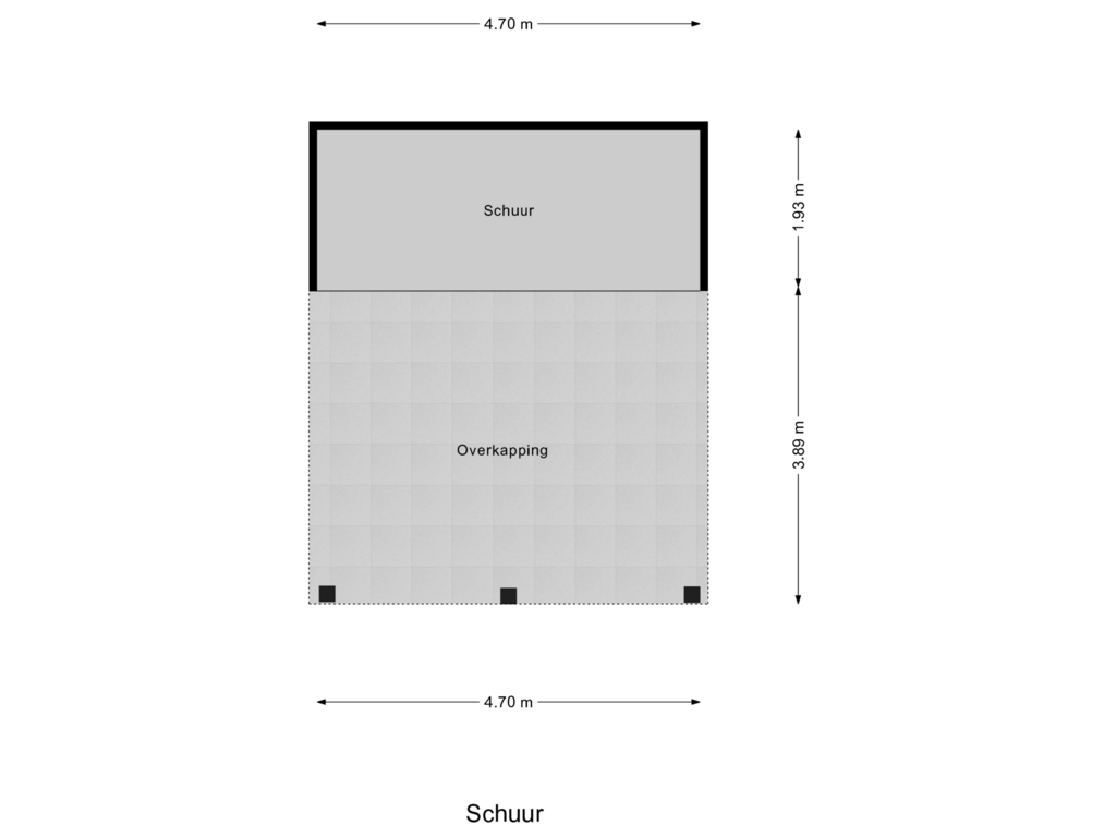 Bekijk plattegrond van Schuur  van Laanderweg 31