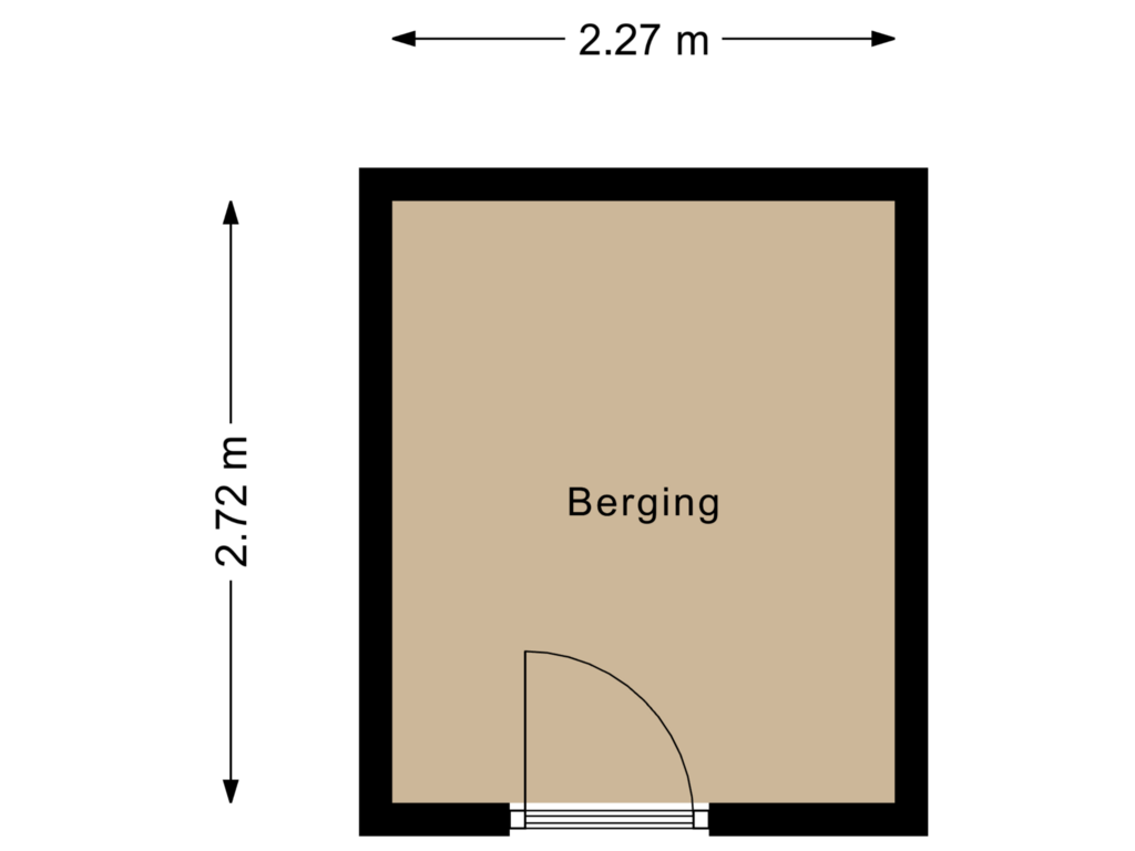 Bekijk plattegrond van Berging van Kruidenplein 6