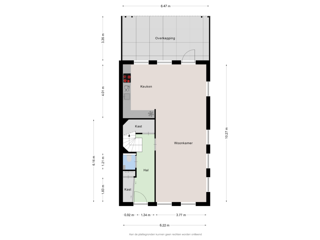 View floorplan of Begane grond of Oberon 21