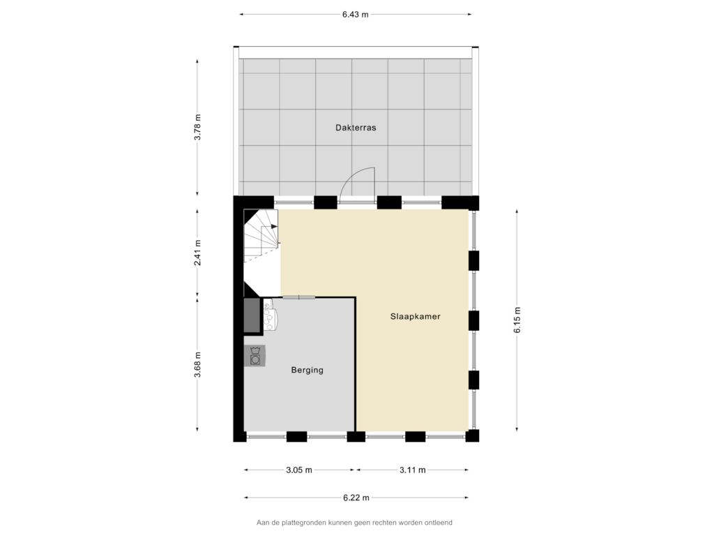 View floorplan of Tweede verdieping of Oberon 21