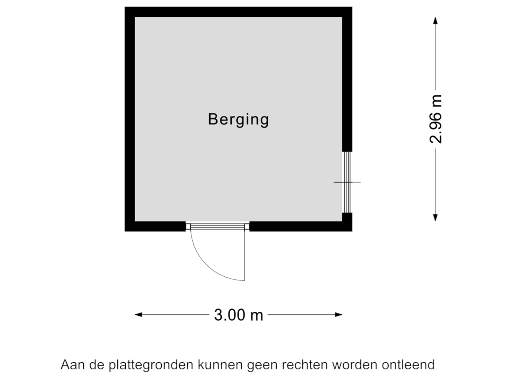 View floorplan of Berging of Oberon 21