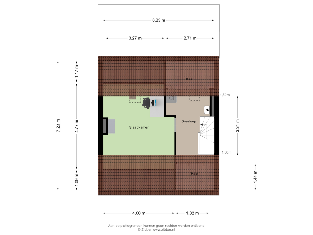 Bekijk plattegrond van Tweede verdieping van Dijkmanstraat 28