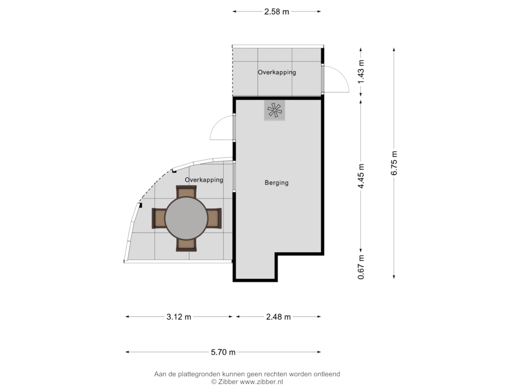 Bekijk plattegrond van Berging van Dijkmanstraat 28