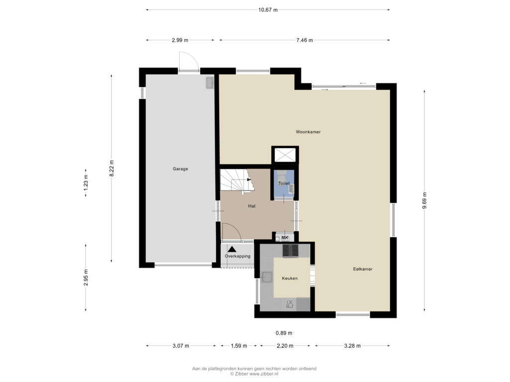 Bekijk plattegrond van Begane Grond van Meidoorn 133