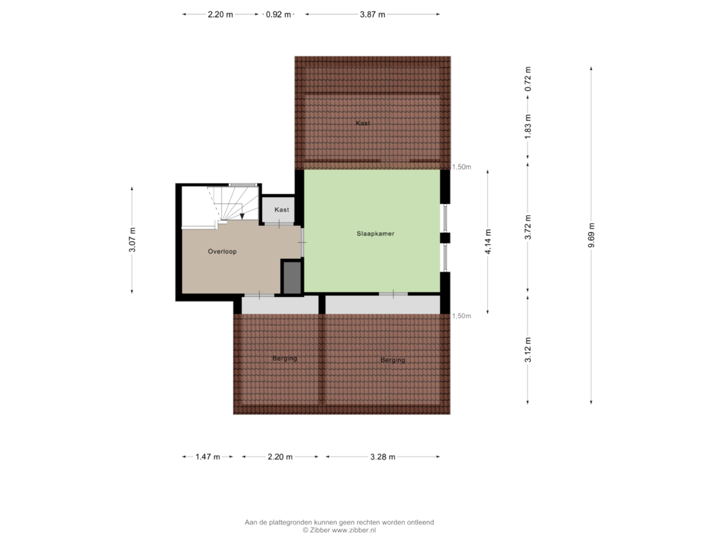 Bekijk plattegrond van Tweede Verdieping van Meidoorn 133