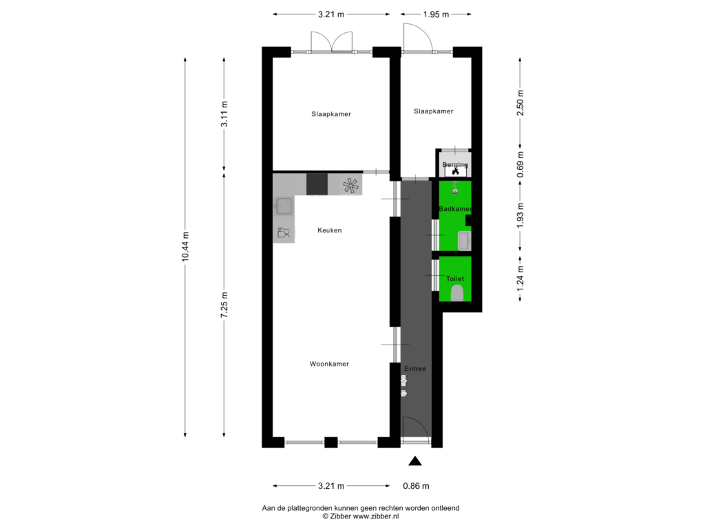 View floorplan of Appartement of Kasteelstraat 101