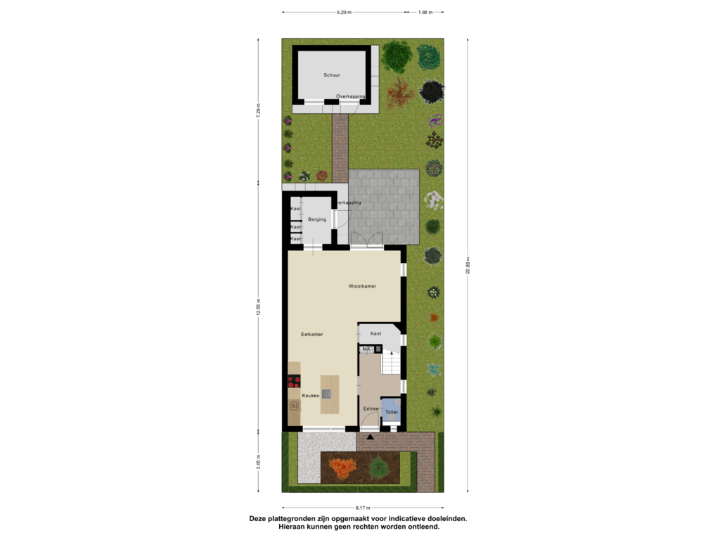 View floorplan of Begane Grond _Tuin of Pastinaak 7