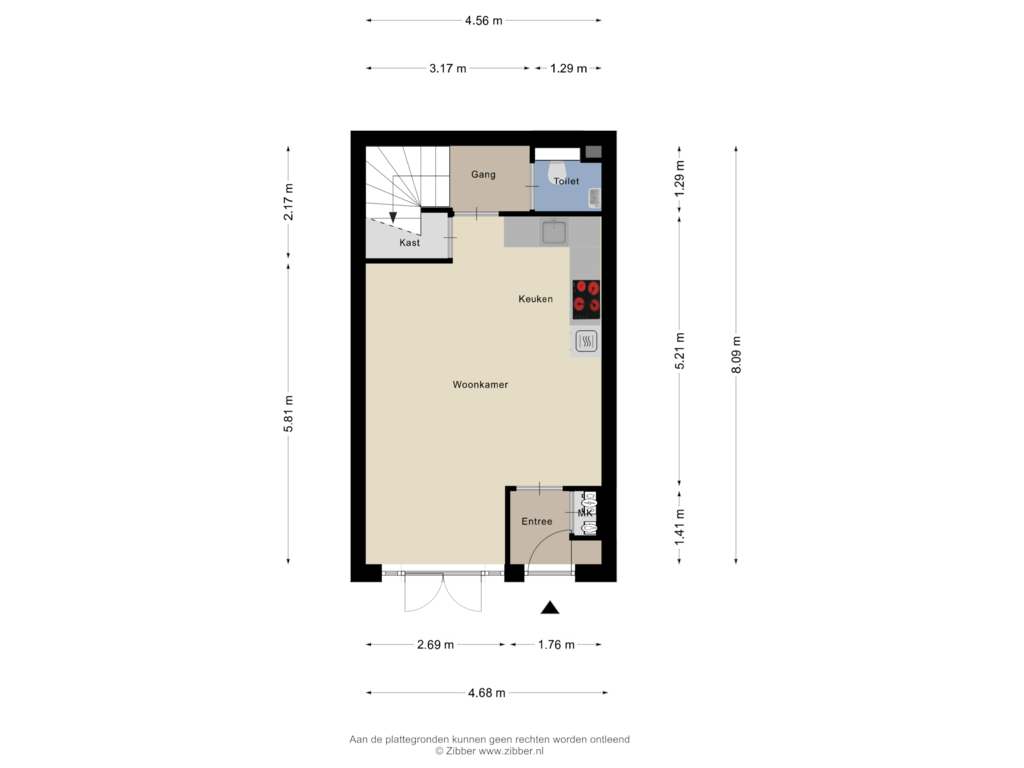 View floorplan of Begane Grond of Gelderwoudsestraat 26