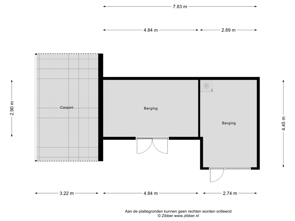 Bekijk plattegrond van Berging van van Brederodestraat 54