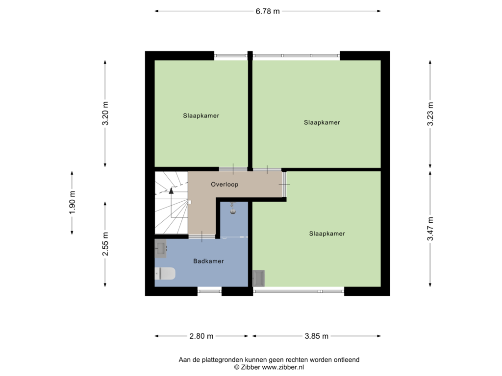 Bekijk plattegrond van Eerste Verdieping van Bloemkamp 7