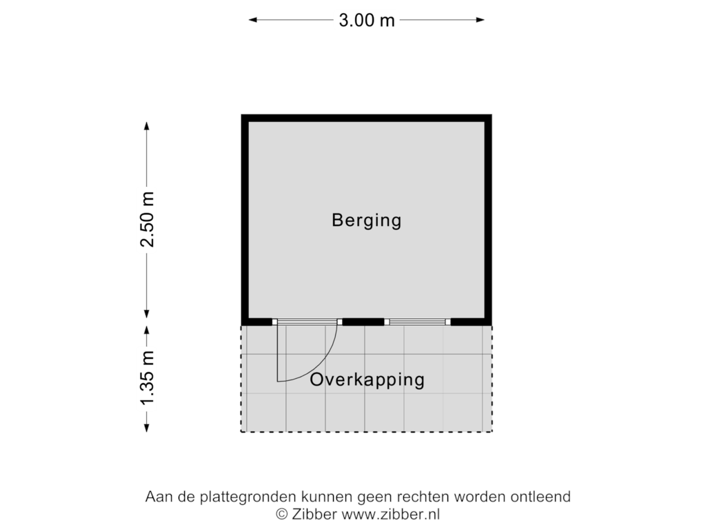 Bekijk plattegrond van Berging van Bloemkamp 7