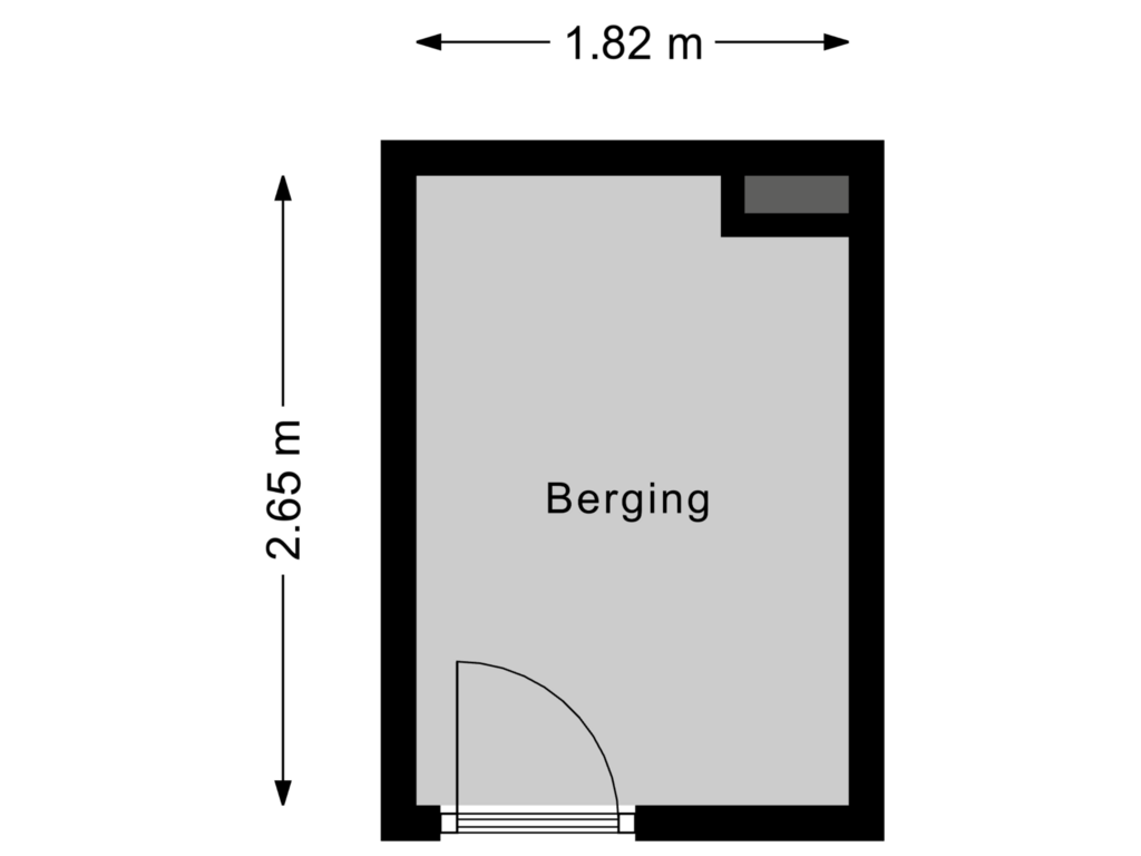 View floorplan of Berging 3 of Linnenwever 23