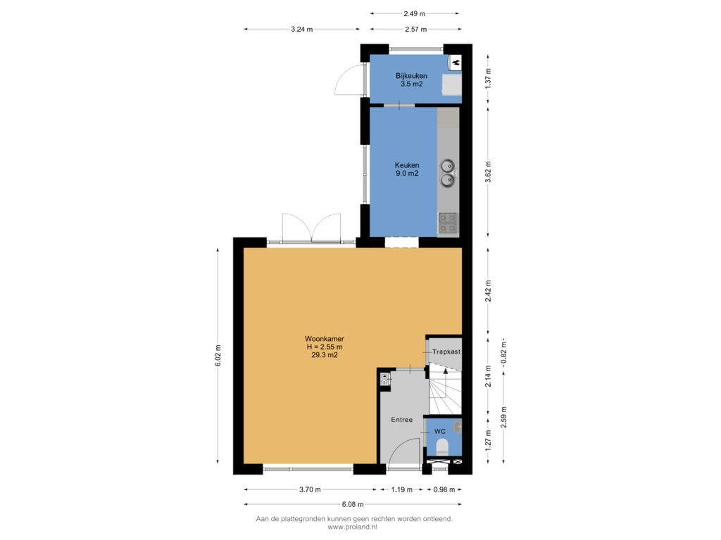 View floorplan of Begane Grond of Pieter Zeemanlaan 34