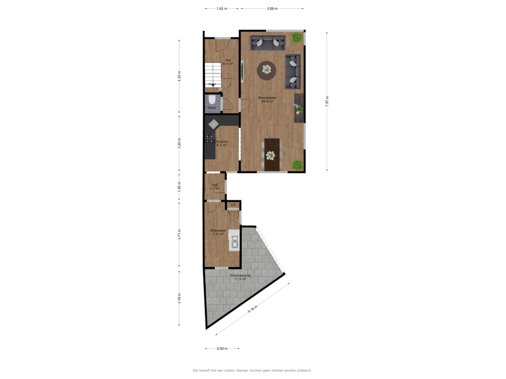 Bekijk plattegrond van Begane grond van St. Vitusholt 47