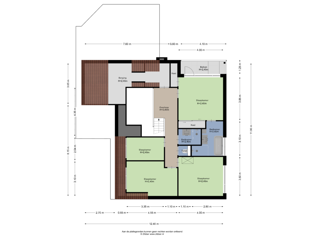 Bekijk plattegrond van Eerste Verdieping van Schouw 20