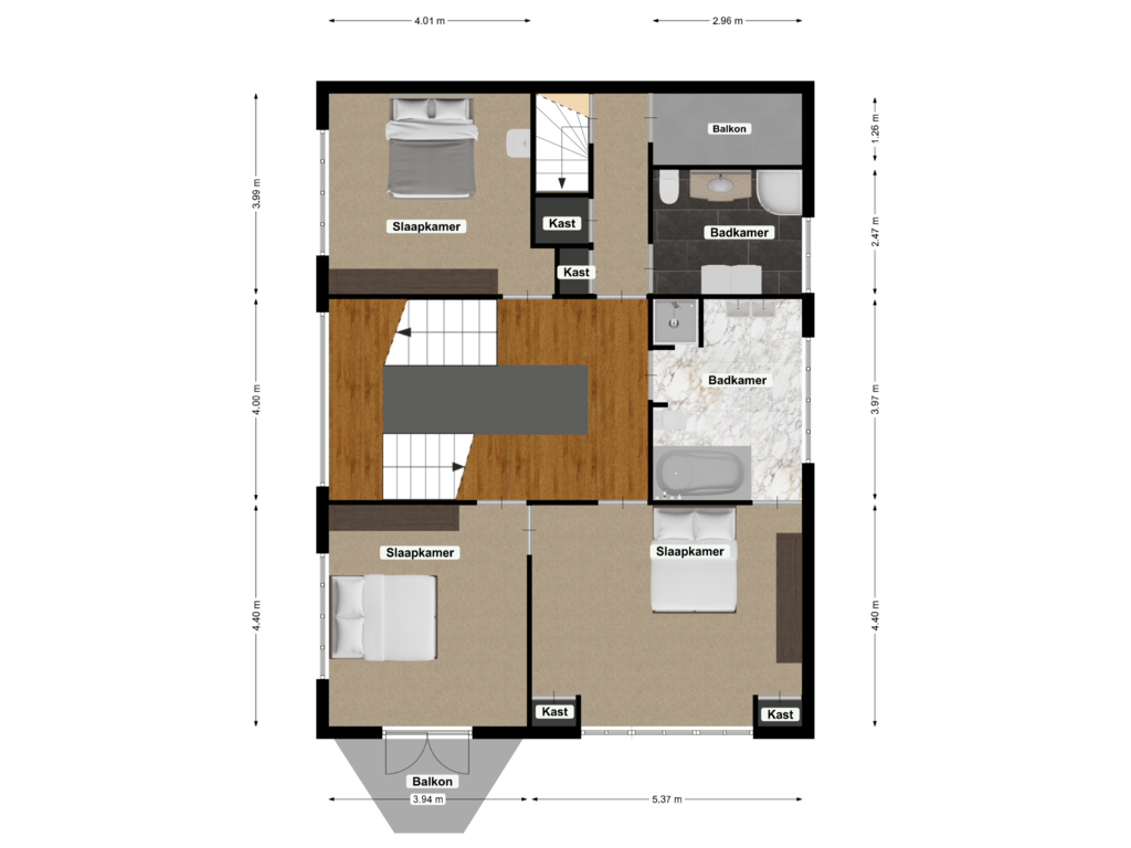 Bekijk plattegrond van First floor van Akerstraat 128