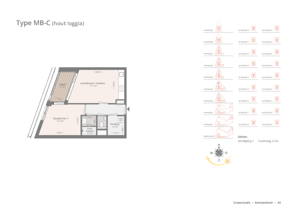 Bekijk plattegrond van First floor van Radarweg 253-N