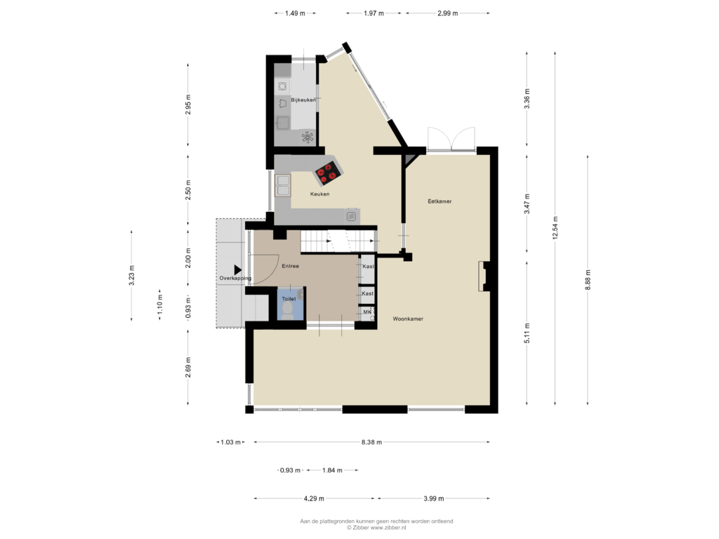 Bekijk plattegrond van Begane Grond van Kochstraat 9