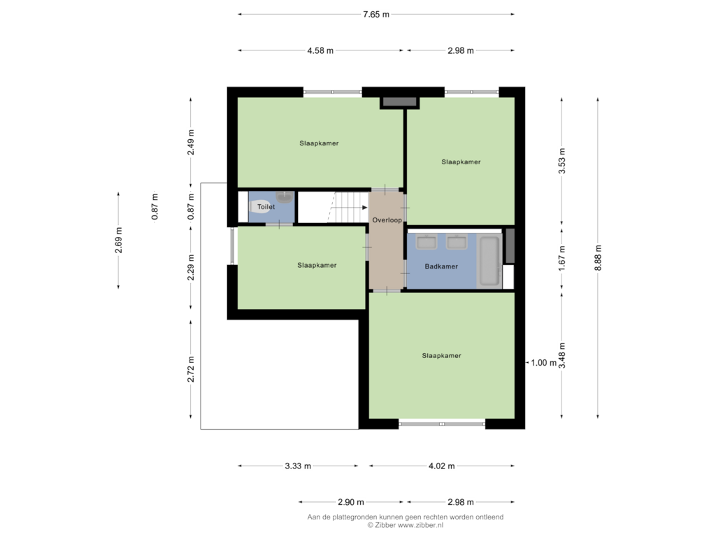 Bekijk plattegrond van Eerste Verdieping van Kochstraat 9