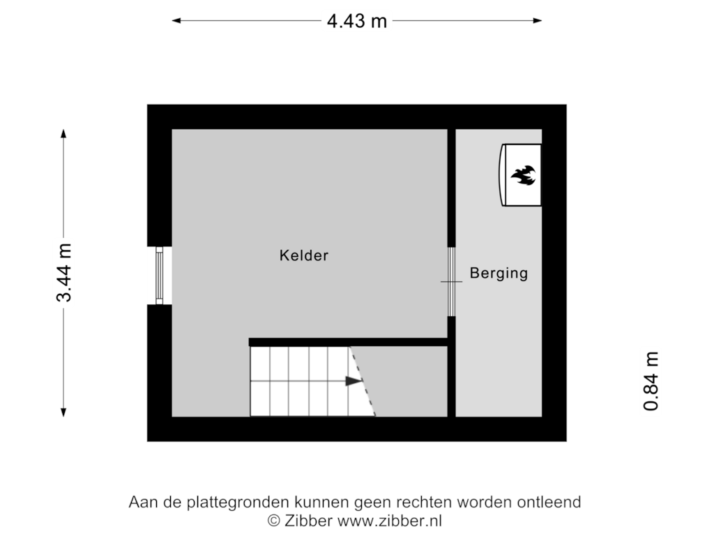 Bekijk plattegrond van Kelder van Kochstraat 9