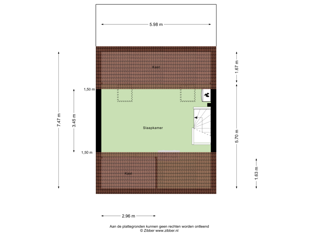 Bekijk plattegrond van Tweede verdieping van Schakenbosdreef 34