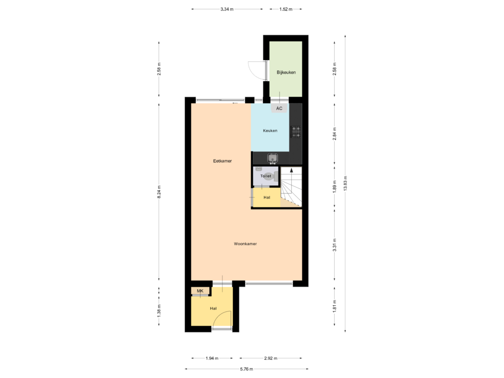 View floorplan of First floor of Breemakkergaard 34