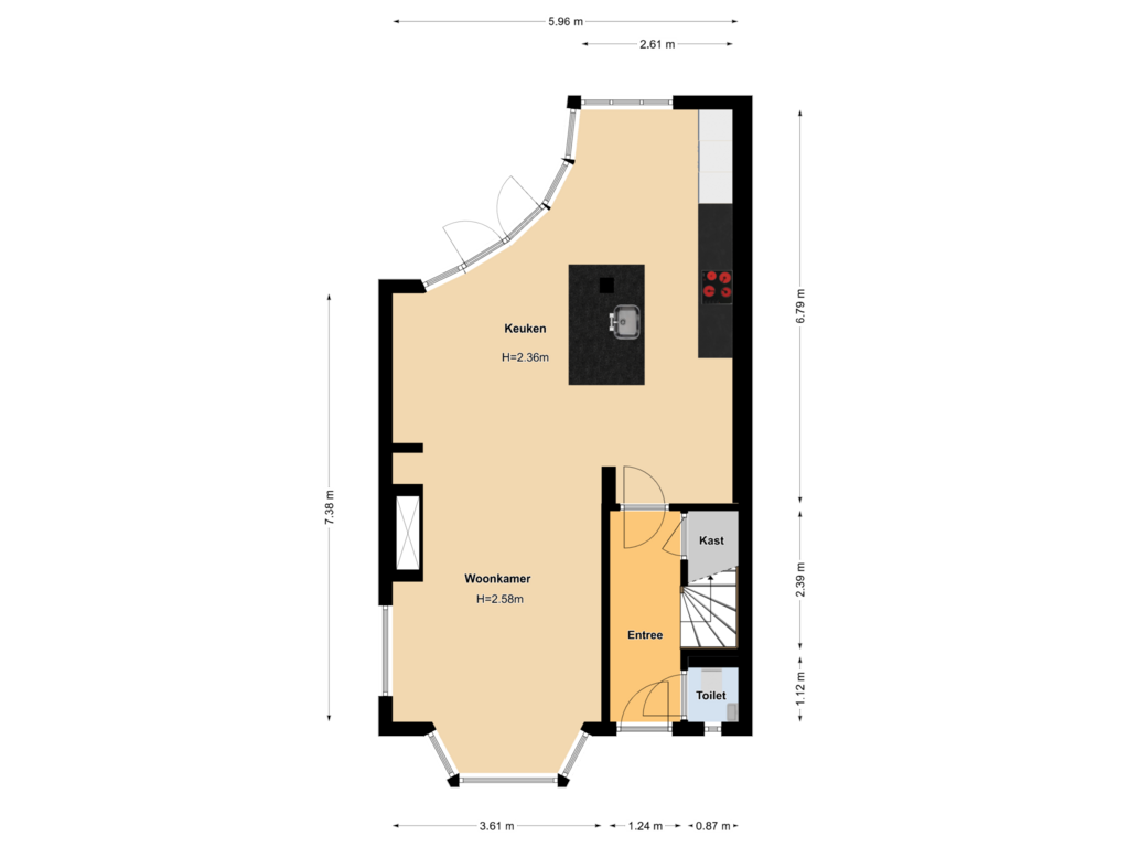 Bekijk plattegrond van First floor van Lijsterbeslaan 21