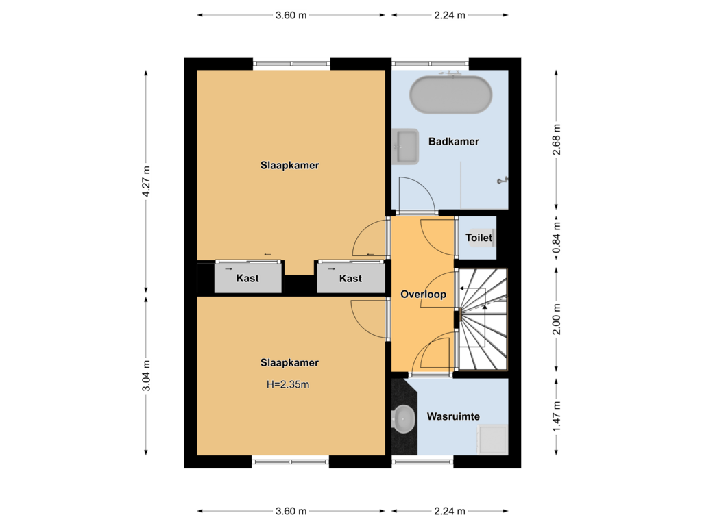 Bekijk plattegrond van Floor 1 van Lijsterbeslaan 21