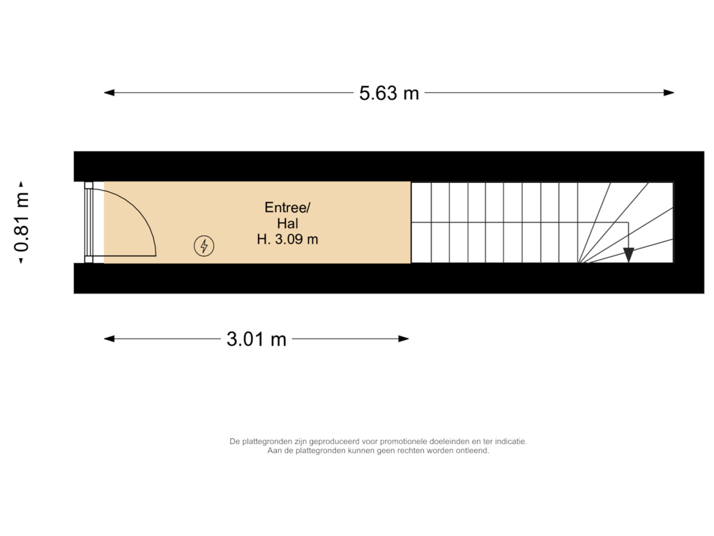 Bekijk plattegrond van BEGANE GROND van Klaverstraat 28-BS