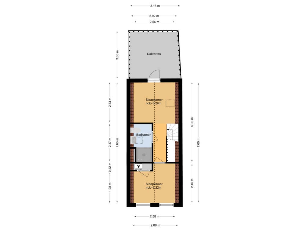 Bekijk plattegrond van 1e verdieping van Karnemelksloot 181