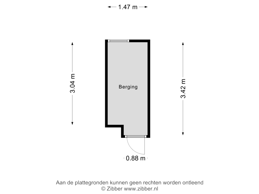 Bekijk plattegrond van Berging van Directeur Moerlandsstraat 7