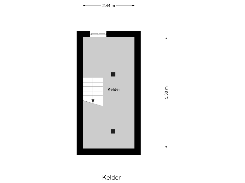 Bekijk plattegrond van Kelder van Daalseweg 313