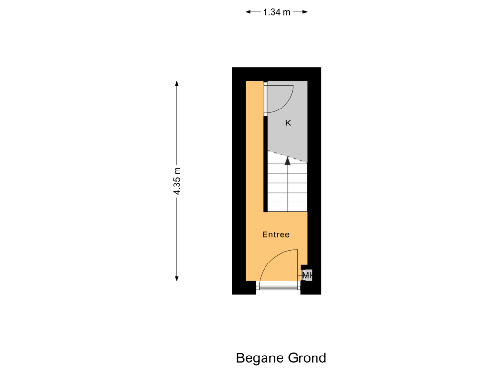 Bekijk plattegrond van Begane Grond van Daalseweg 313